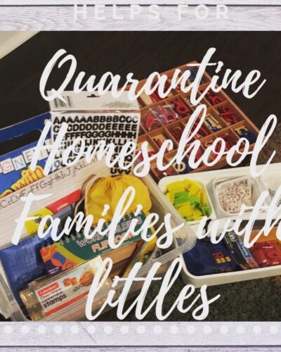 Quarantine/Social Distancing Homeschool Tips