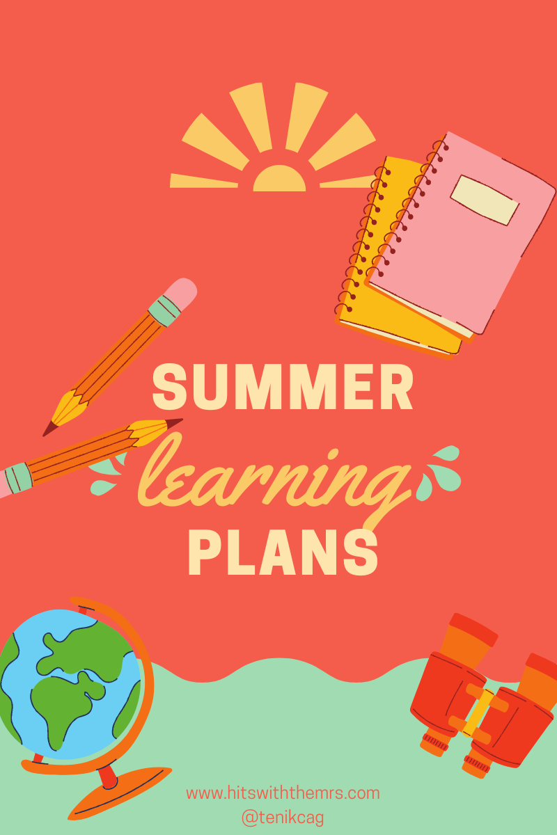 Summer Learning Plans